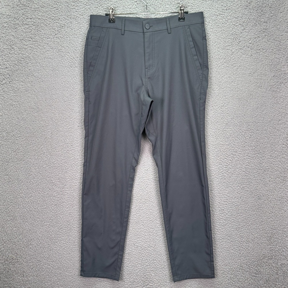 Marcus Pierce Pants Mens 31x30 Gray Performance Chino Golf Office Business‎ Work
